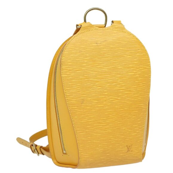 LOUIS VUITTON Epi Mabillon Backpack Yellow M52239 LV Auth 83123 - Picture 11 of 14